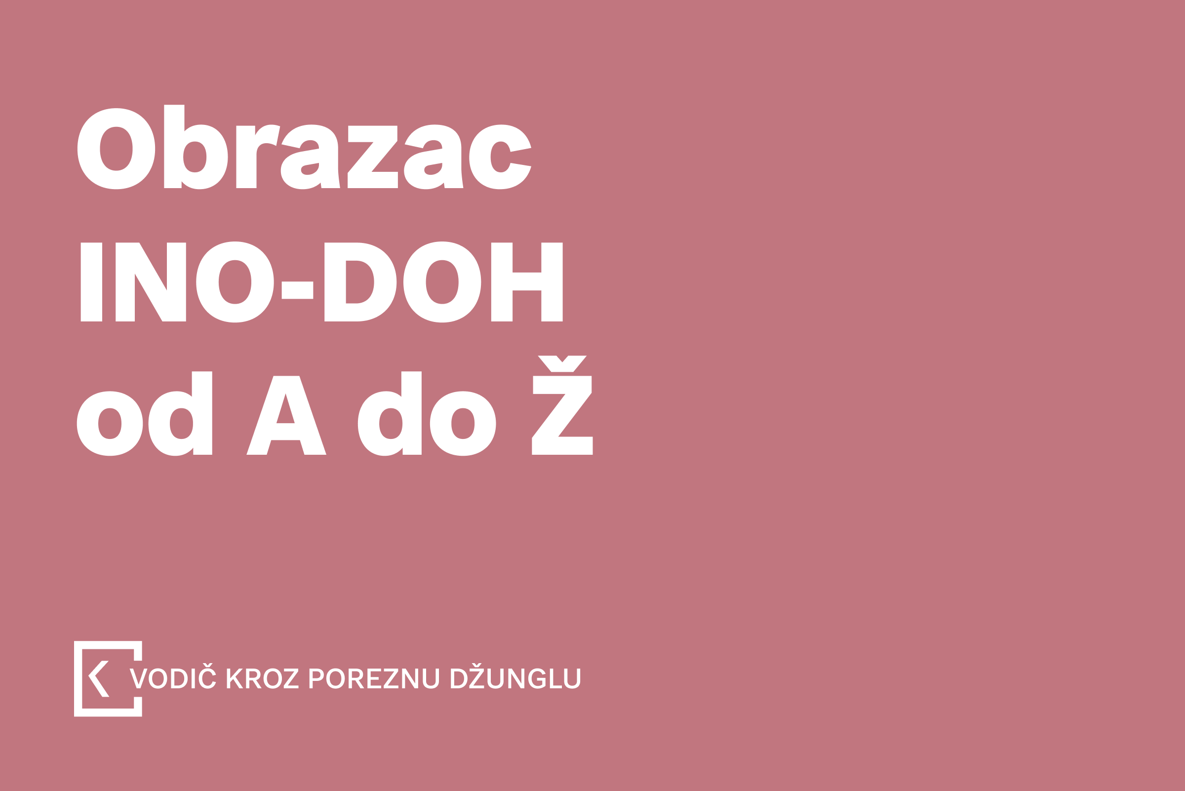 Obrazac INO-DOH